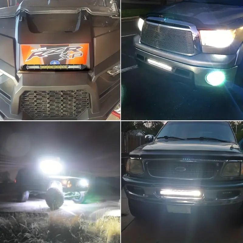 10inch   led driving offroad light bar spot flood combo work truck suv atv details 4