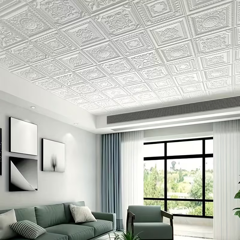 22pcs self 3d roman sculpture floral wall decals peel and stick vinyl foam stickers suitable for room bedroom bathroom tool free installation removable decorative film Product details 5