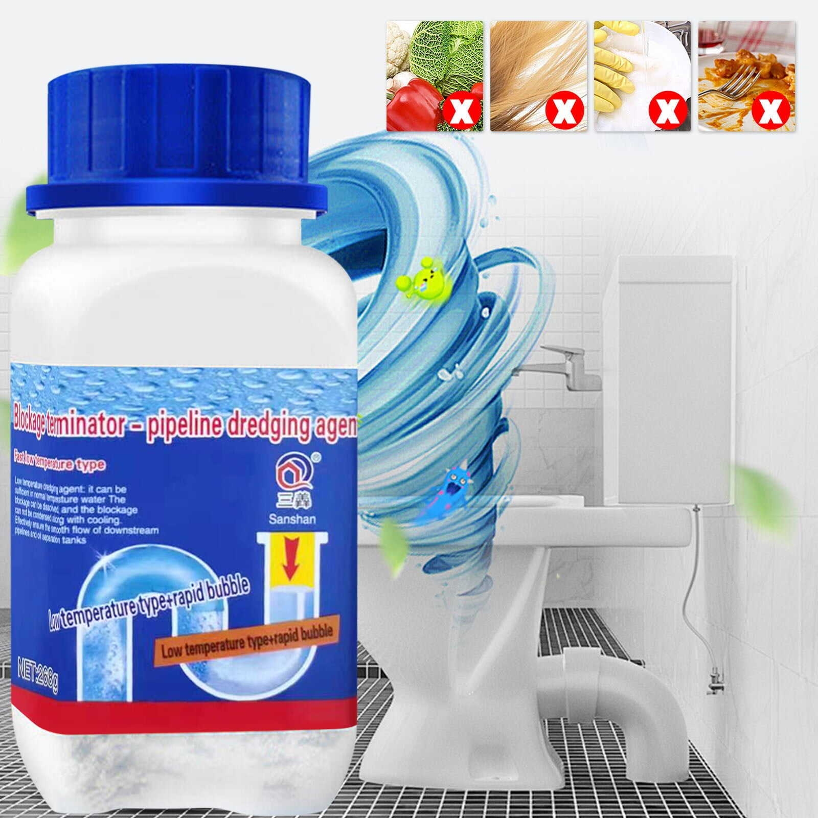 Acssart Sink and Drain Cleaner, 2024 Acssart Drain Cleaner, Wild Tornado Sink and Drain Cleaner, Wild Sink and Drain Cleaner, Wild Pipe Cleaner, Fast Foaming Drain Cleaner for Kitchen & Pipes