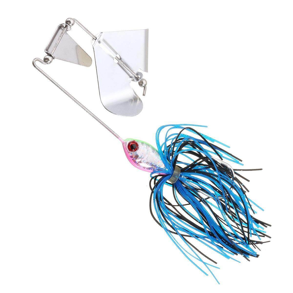 Ultralight Buzz Bait Fishing Lures Spinner Spoon Jigs Head Crank Pike Bass  Hook