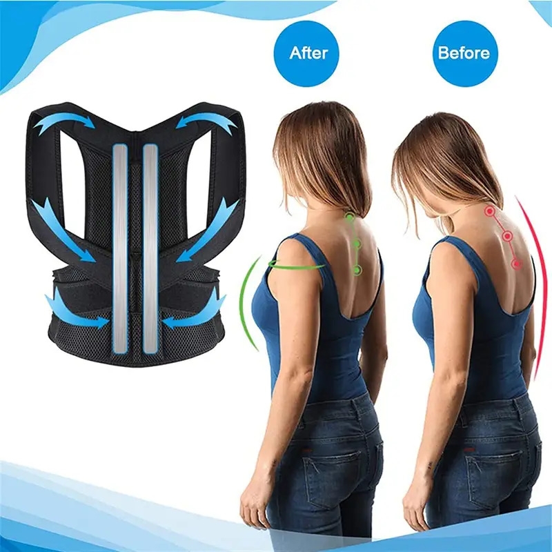 mens tight waist trainers back brace posture corrector for women and men back lumbar support shoulder posture support for improve posture provide and back pain relief details 7