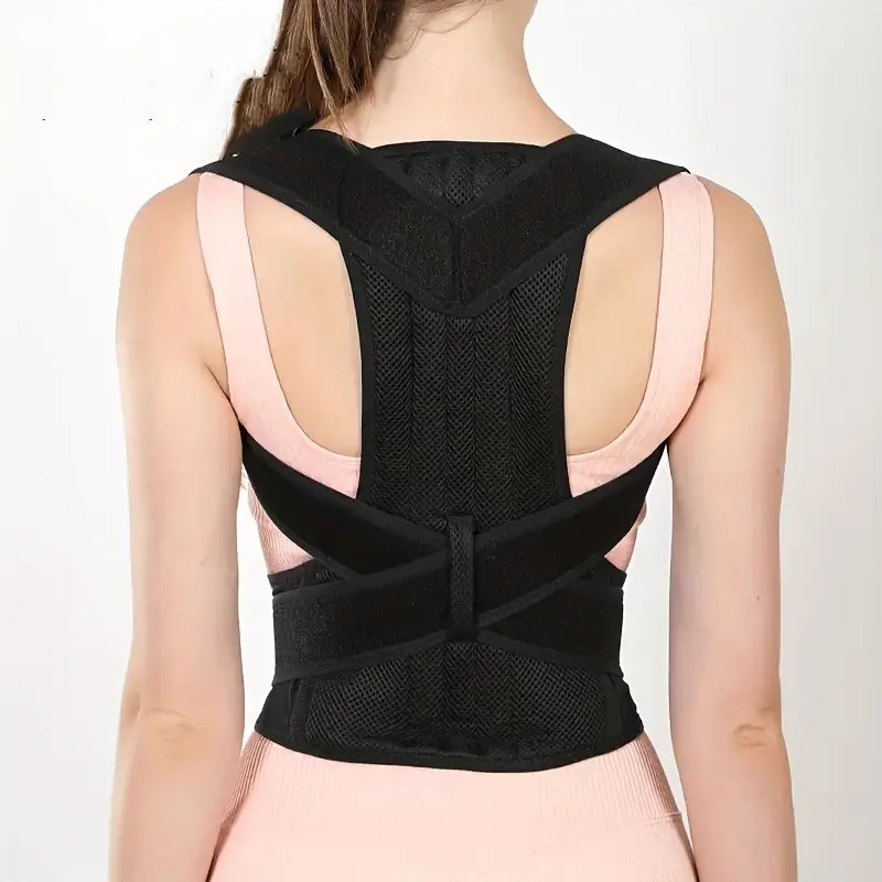 adjustable unisex posture corrector brace stop slouching and hunching improve back alignment and clavicle support hunchback correction belt details 2