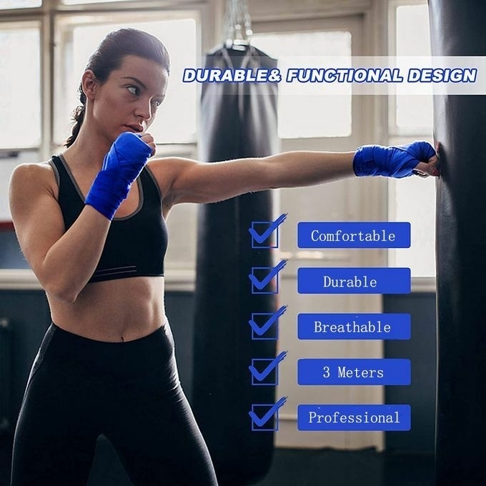 product_image_name-Generic-2pcs 3M Boxing Elastic Handwraps Sports Hands Protective-4