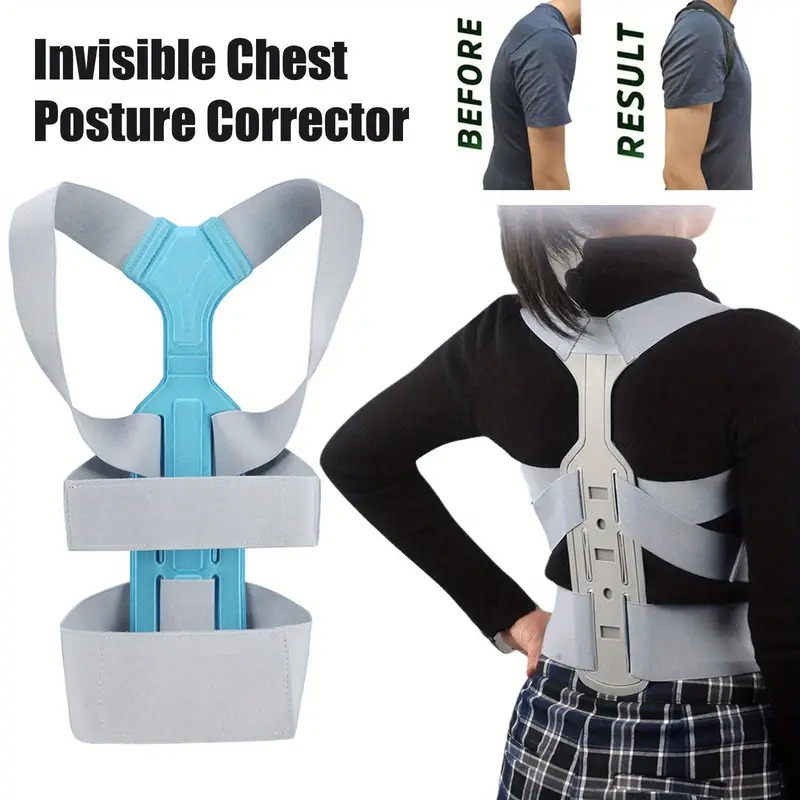 invisible chest posture corrector scoliosis back brace support therapy poor correction medical posture shoulder belt belt s l3a8 details 2