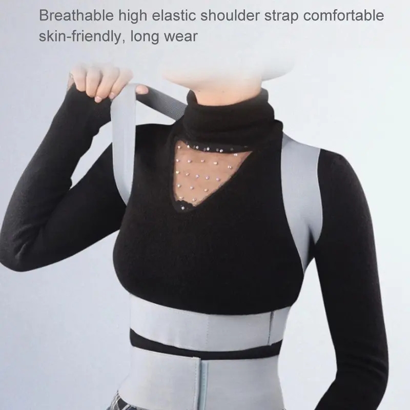 invisible chest posture corrector scoliosis back brace support therapy poor correction medical posture shoulder belt belt s l3a8 details 4