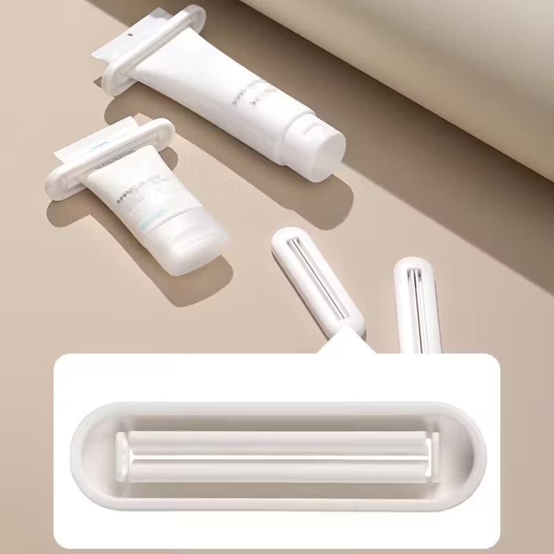 1 4pcs manual squeezer 1 4pcs manual toothpaste tube squeezer multifunctional toothpaste dispenser for bathroom accessories lightweight no electricity needed with facial cleanser pump Product details 2