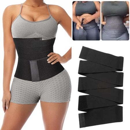 Waist Trainer Belt for Women Sport Body Shaper Sweat Belly Band Training Girdle,invisible Wrap Waist Trainer Tape By