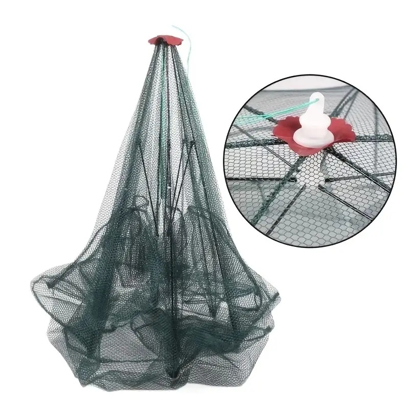 new fishing foldable net trap cast dip cage for crab fish minnow crawdad shrimp details 0