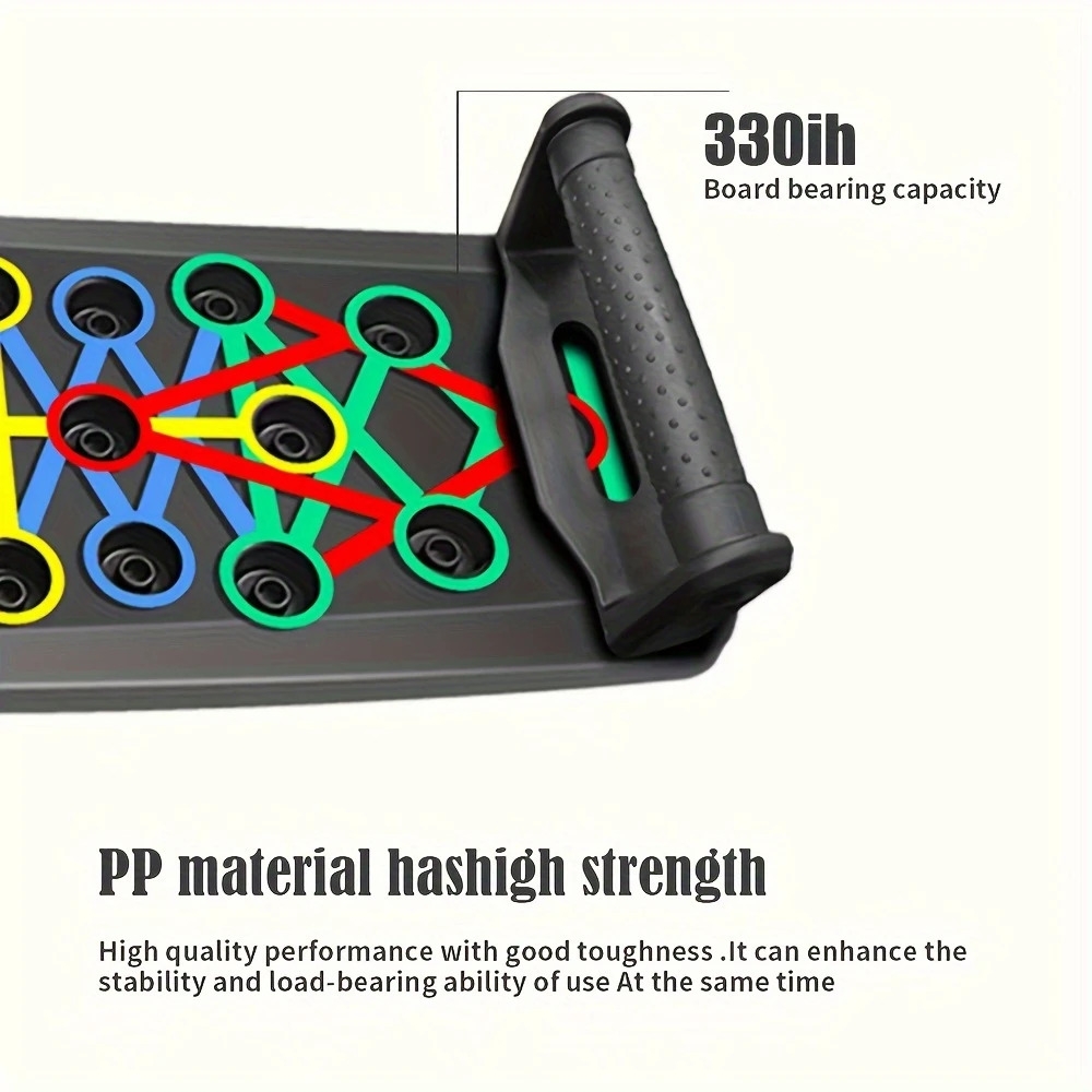 multifunctional home gym equipment ergonomic push up training board for   chest and shoulder strength ideal for fitness enthusiasts non electric pp material suitable for   and gym training   comfortable exercise 5