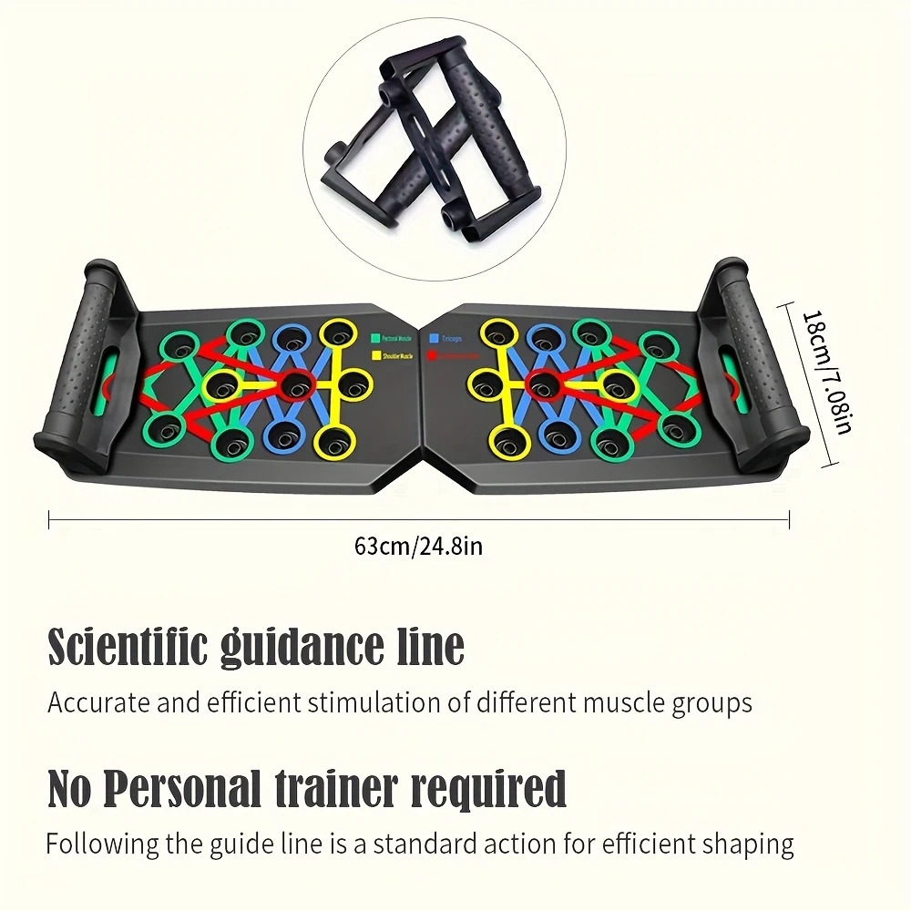 multifunctional home gym equipment ergonomic push up training board for   chest and shoulder strength ideal for fitness enthusiasts non electric pp material suitable for   and gym training   comfortable exercise 3
