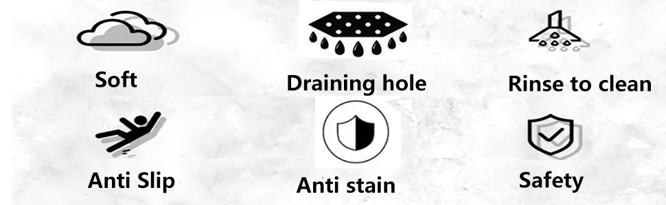 bath shower mat non slip bath mat for walk in shower bath tub floor wet area mat washable diy cut