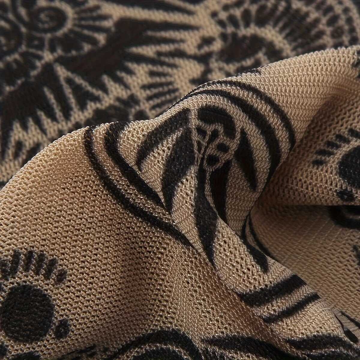 10件uv防护臂套 - upf50+ 防晒速干防滑扣合设计 - 摩托车、骑行、跑步用男女通用(10件装)- 运动员理想礼物,户外运动必备,纹身风格透气面料,耐用材质,清凉袖套,健身爱好者首选 详情 4