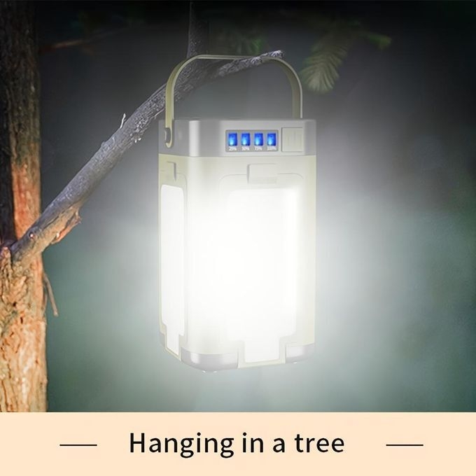 product_image_name-Generic-Rechargeable Solar Camping Lantern, USB Charging Flashlight, Portable Hanging Tent Light, Six Lighting Modes, Foldable Four-Leaf Clover LED Spotlight-4
