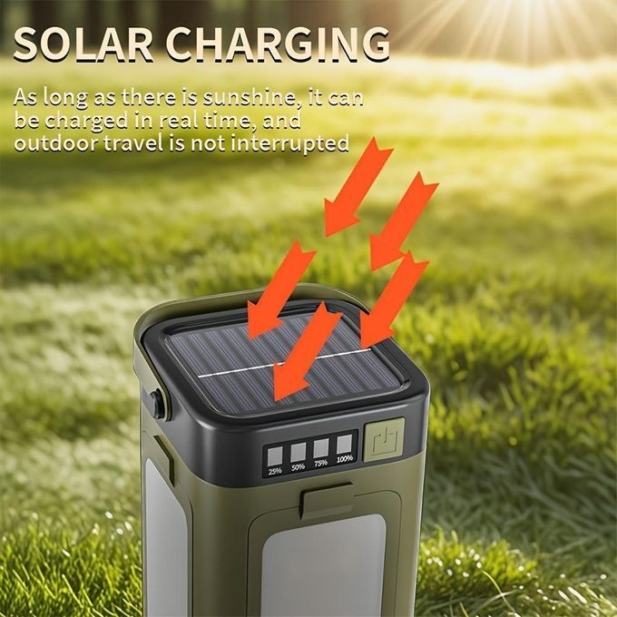 product_image_name-Generic-Rechargeable Solar Camping Lantern, USB Charging Flashlight, Portable Hanging Tent Light, Six Lighting Modes, Foldable Four-Leaf Clover LED Spotlight-7