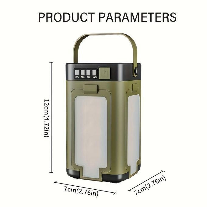 product_image_name-Generic-Rechargeable Solar Camping Lantern, USB Charging Flashlight, Portable Hanging Tent Light, Six Lighting Modes, Foldable Four-Leaf Clover LED Spotlight-8