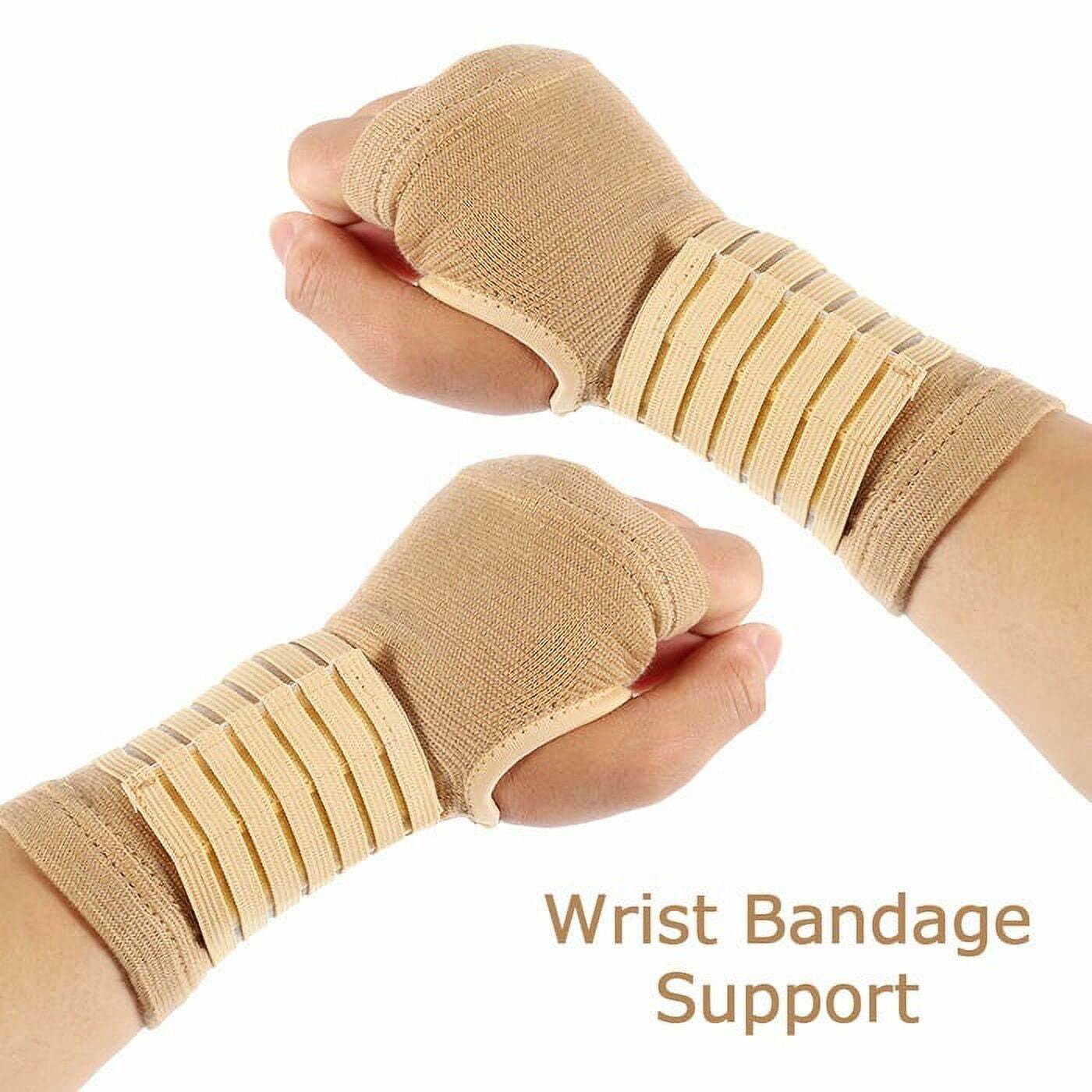 Nyidpsz 2Pcs Adjustable Wrist Support Sleeve Bandage Hand Strap Protector Arthritis Sprains Strain