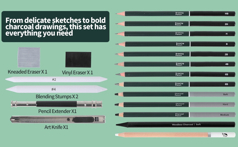 drawing pencils