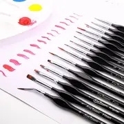 micro detail paint brush set 15pcs miniature painting brushes for fine detailing art painting watercolor oil acrylic face nail craft models rock painting details 4