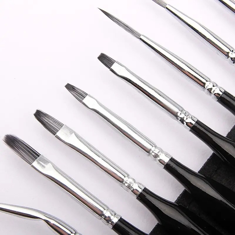 micro detail paint brush set 15pcs miniature painting brushes for fine detailing art painting watercolor oil acrylic face nail craft models rock painting details 3