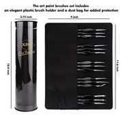 micro detail paint brush set 15pcs miniature painting brushes for fine detailing art painting watercolor oil acrylic face nail craft models rock painting details 1