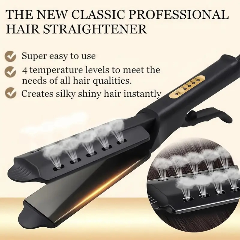 hair straightener with four gear temperature adjustment ceramic tourmaline ionic flat iron curling iron hair curler for women 2