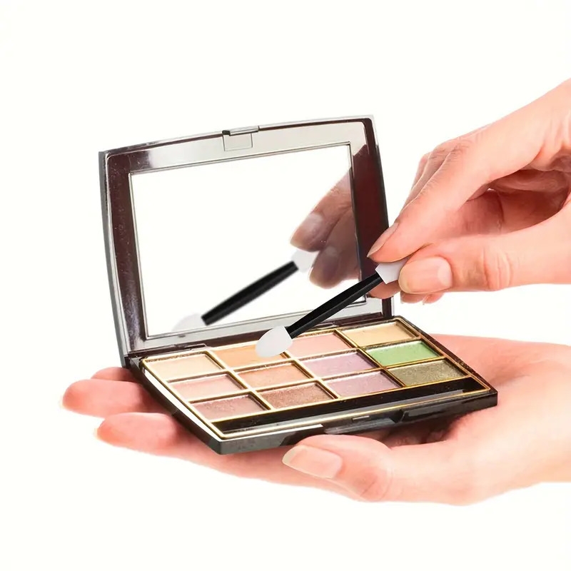 眼影涂抹器，圣诞节情人节和新年礼品一次性双面眼影，眼影刷组，海绵刷，多色海绵刷，眼部化妆刷为妇女女孩圣诞节情人节礼物 商品详情 7