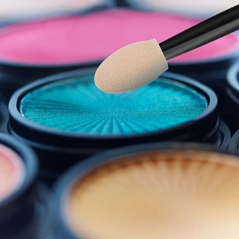 眼影涂抹器，圣诞节情人节和新年礼品一次性双面眼影，眼影刷组，海绵刷，多色海绵刷，眼部化妆刷为妇女女孩圣诞节情人节礼物 商品详情 4