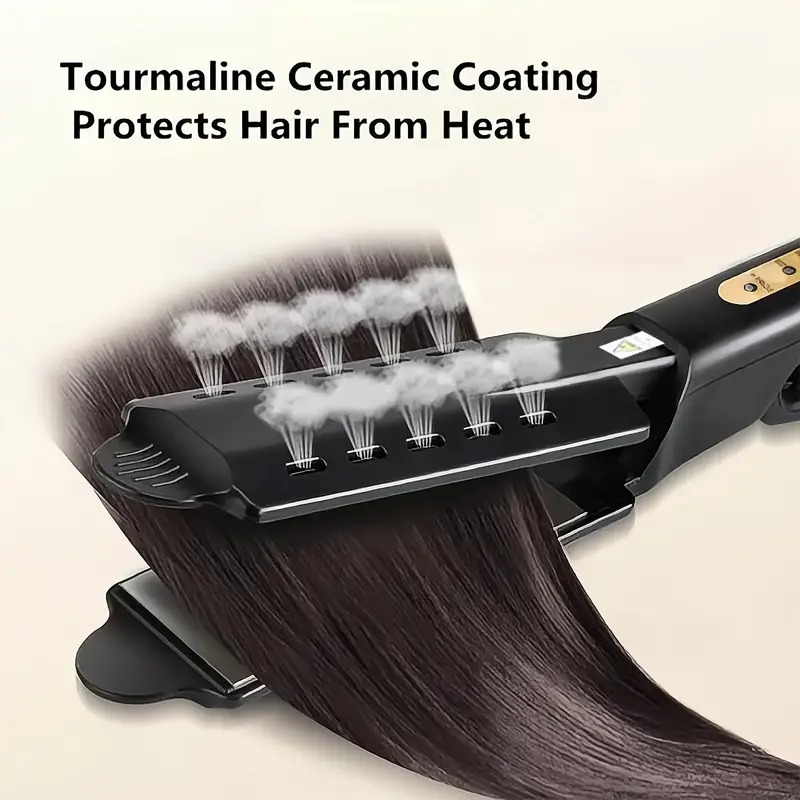 hair straightener with four gear temperature adjustment ceramic tourmaline ionic flat iron curling iron hair curler for women 3