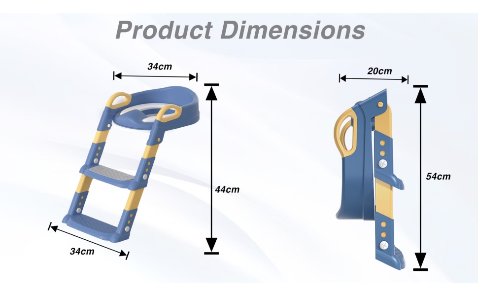little olive potty ladders dimensions