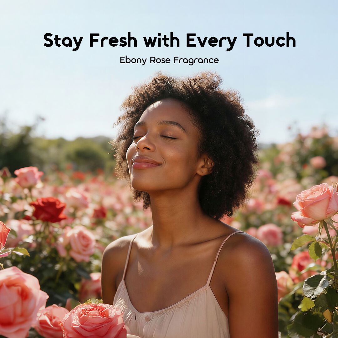 oraimo Make-Up Remover Wipes Meltique  OHPW-003 4 Ebony Rose Fragrance