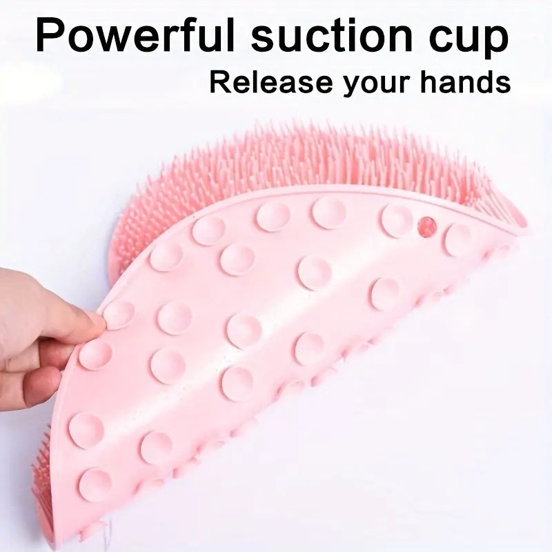 2pcs   massager pads with non slip suction cups   textured   scrubber for home bathroom use relax self care       durable construction Product details 5