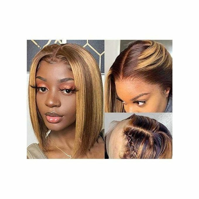 product_image_name-Fashion-Cheveux Raides Courts Jaune Brunatre De Haute Qualité Pour Dames-1