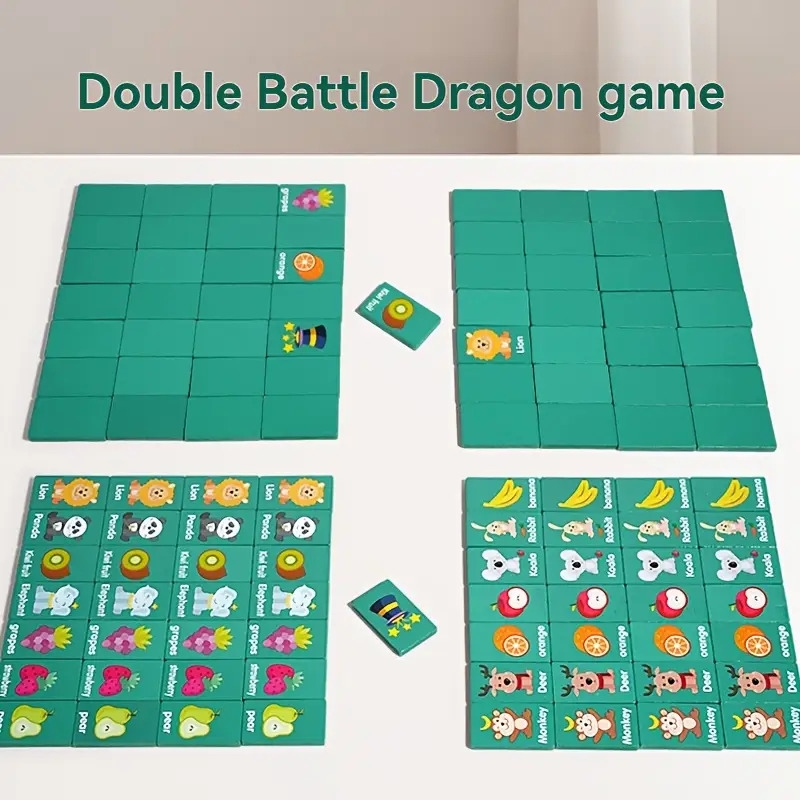 木质配对拼接游戏玩具，儿童逻辑训练益智游戏，认知发展互动玩法，有趣设计，手工制作耐用构造，大脑开发，家庭娱乐，学前学习 4