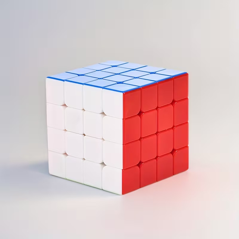 Magnetic 4X4 4M Speed Cube, Non-Sticker, Smooth Competition-Grade Educational Toy for Children, Perfect Gift for Boys And Girls