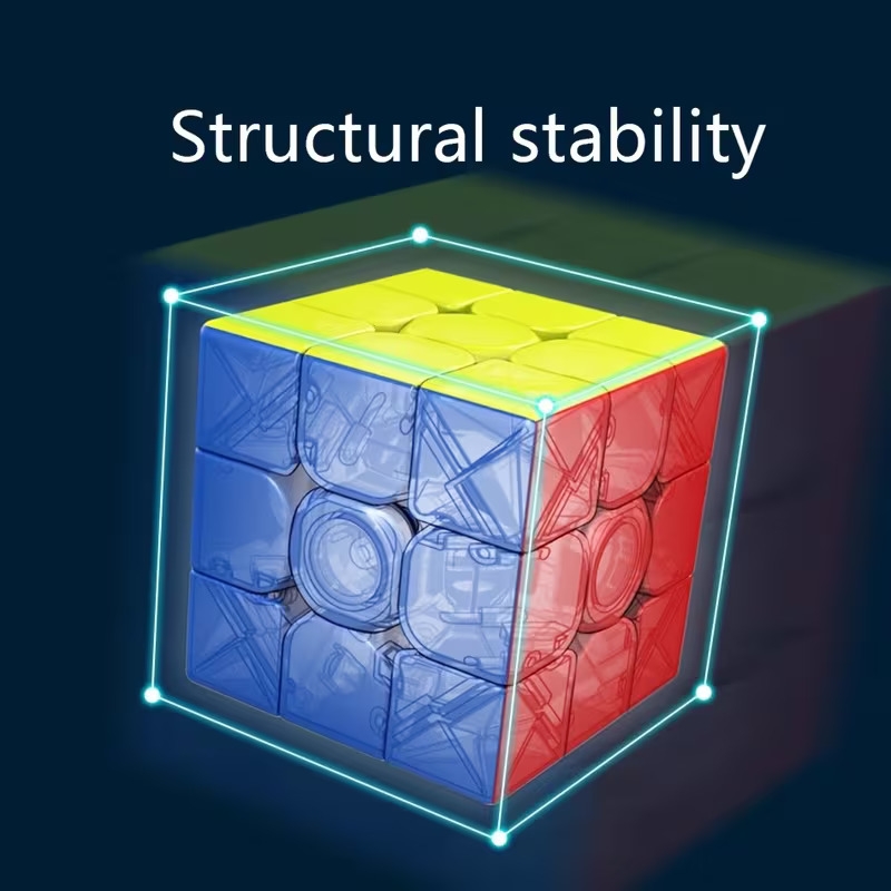 Magnetic 4X4 4M Speed Cube, Non-Sticker, Smooth Competition-Grade Educational Toy for Children, Perfect Gift for Boys And Girls
