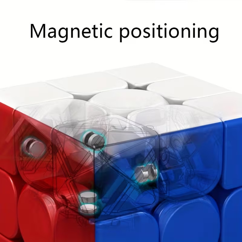 Magnetic 4X4 4M Speed Cube, Non-Sticker, Smooth Competition-Grade Educational Toy for Children, Perfect Gift for Boys And Girls
