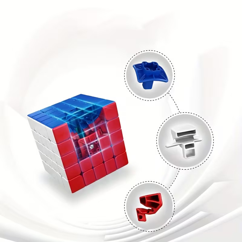 Magnetic 4X4 4M Speed Cube, Non-Sticker, Smooth Competition-Grade Educational Toy for Children, Perfect Gift for Boys And Girls