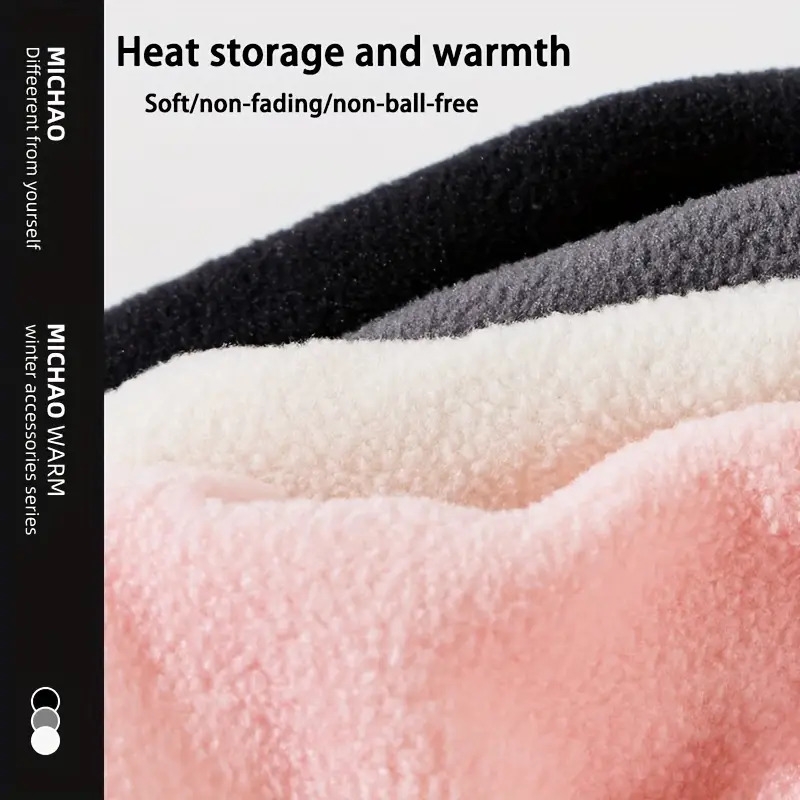 winter windproof face mask headgear cycling cap plush fleece scarf beanie for men women 6