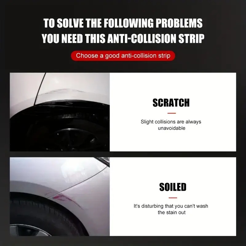 wheel eyebrow anti collision strip decorative stickers universal modified carbon fiber decorative strips anti scratch strips car outline stickers details 5