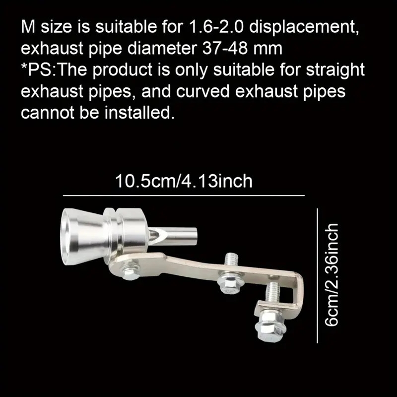1pc universal aluminum alloy car exhaust pipe sound amplifier   whistle for motorcycles trucks cars off road vehicles exhaust vent valve simulator details 2