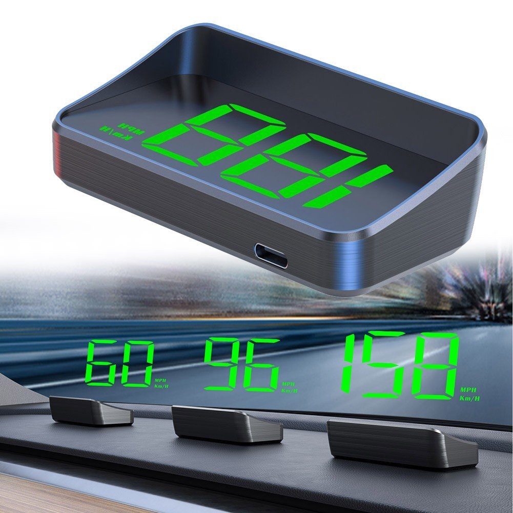 Car Head Up HD Display GPS Speedometer KMH Digital HUD Windshield Projector
