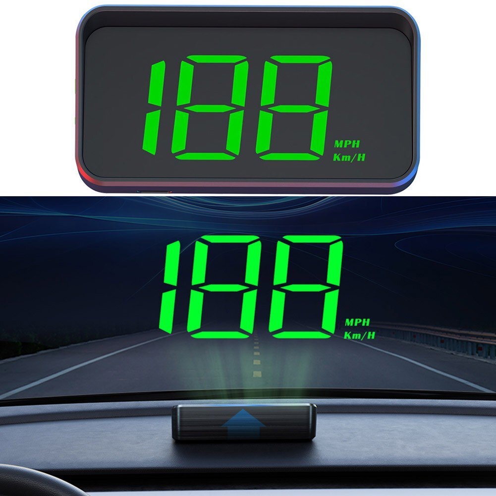 Car Head Up HD Display GPS Speedometer KMH Digital HUD Windshield Projector