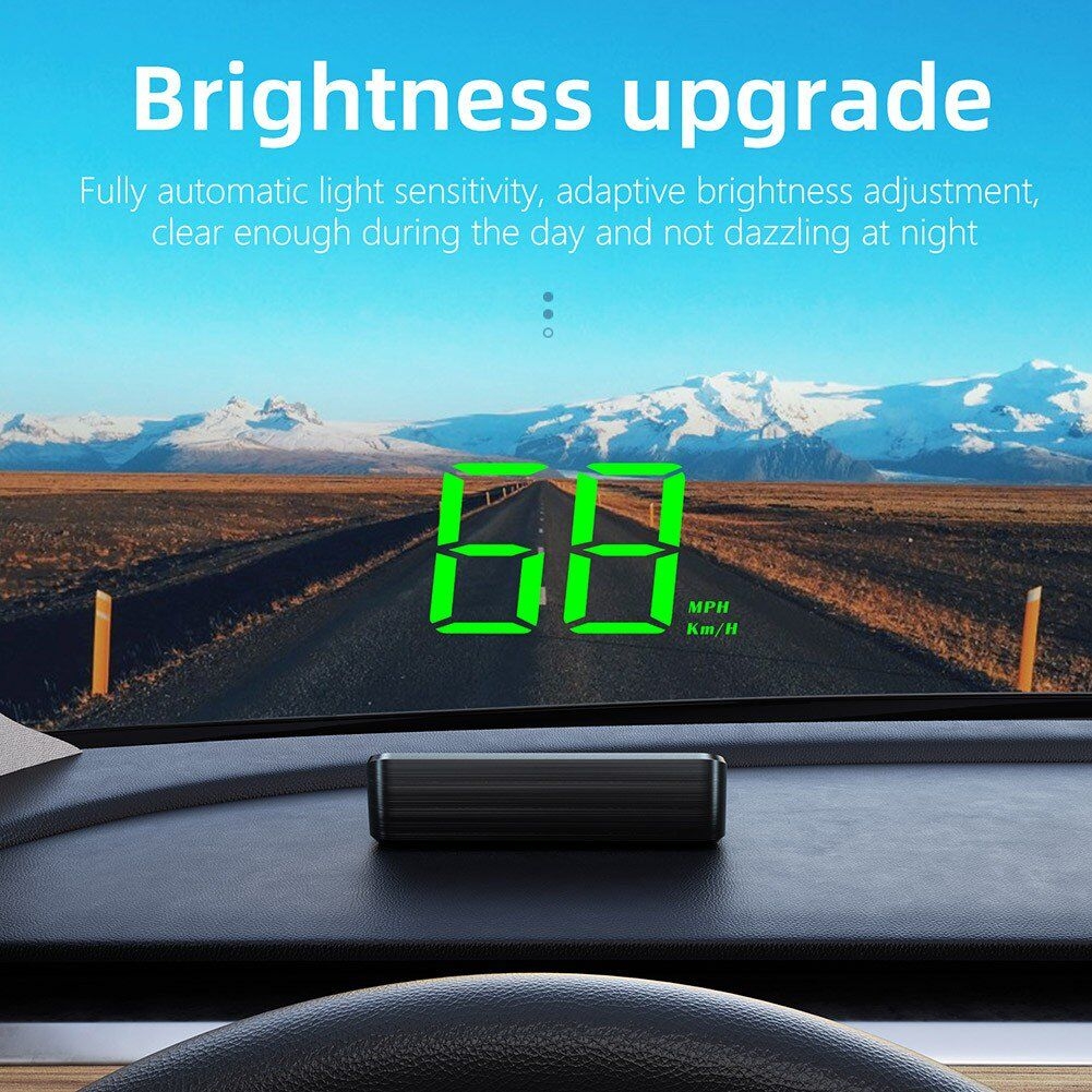 Car Head Up HD Display GPS Speedometer KMH Digital HUD Windshield Projector