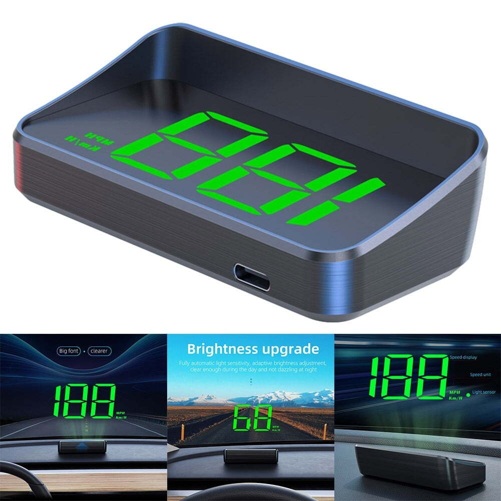 Car Head Up HD Display GPS Speedometer KMH Digital HUD Windshield Projector
