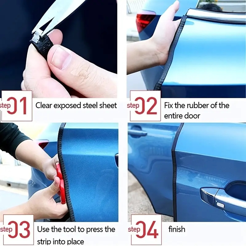 car door   protector car door anti collision strip soundproof strip dustproof rubber strip door bottom anti collision rubber strip 3