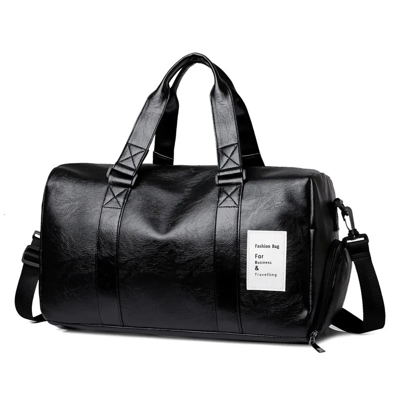 Premium Leather Sports Gym Backpack with Wet Dry Compartment for Men's Training, Fitness, Yoga, Travel- Picture 1 Of 6