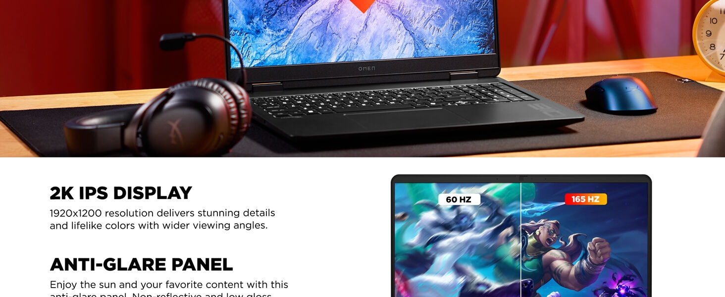 2k ips display 1920x1200 resolution details color lifelike accurate anti glare sun reflect low gloss