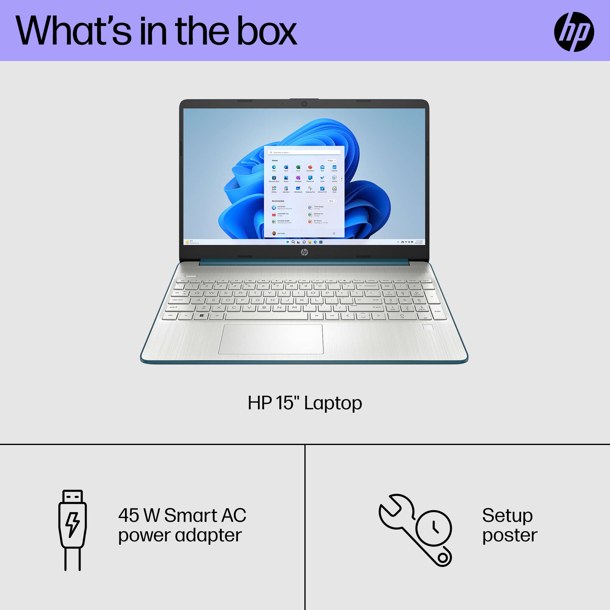 slide 6 of 9, show larger image, hp 15 laptop