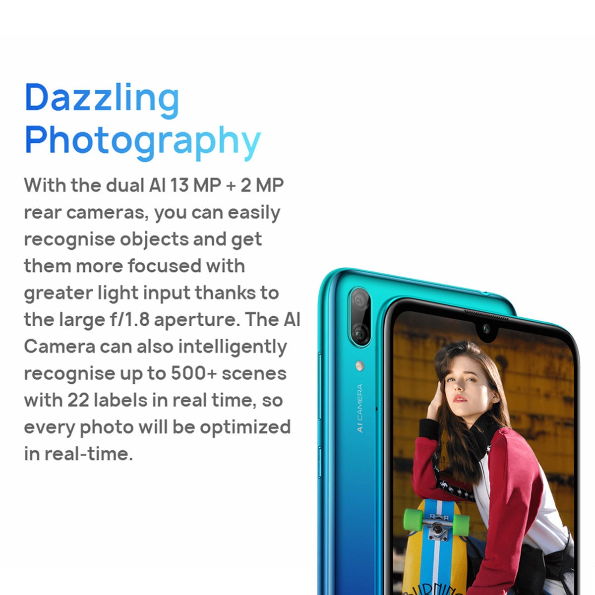 Shop Huawei Y7 Pro 2019 Mobile Phone 6.26inch TFT LCD 3GB RAM 32GB ROM