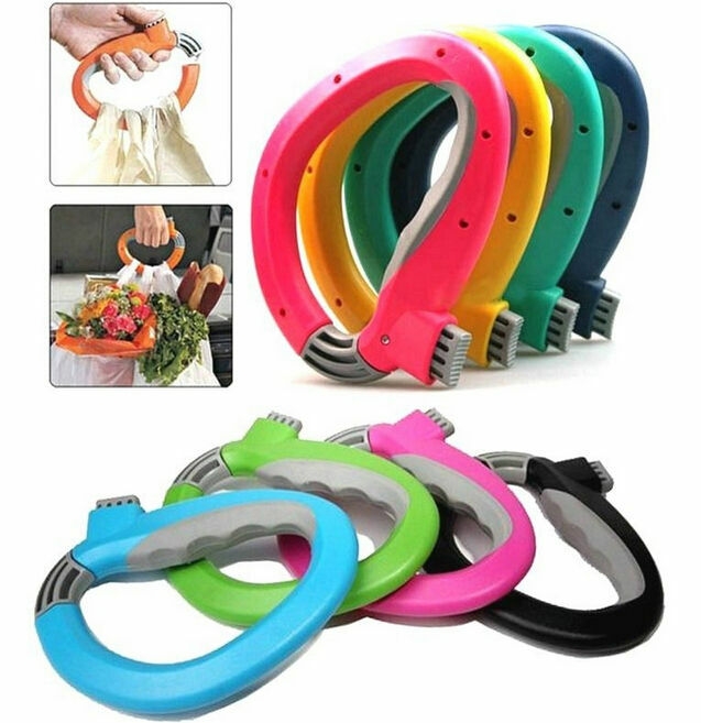 High Quality Custom Logo Grocery Plastic Bag Holder Shopping Bag Handle Carrier